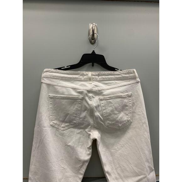 AMO Twist Sea Salt Jeans Slim Fit Cut Ankle‎ Length 4 Pockets White Size 28 - Picture 4 of 8